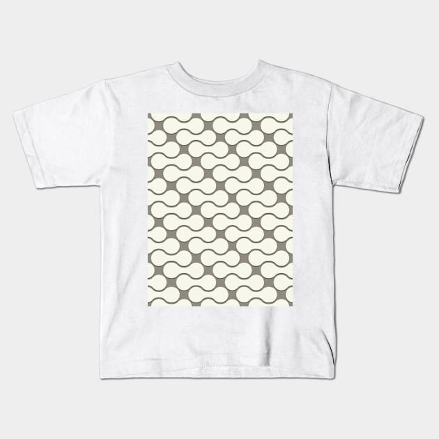 Leather pattern. Dumbbells Kids T-Shirt by happyantsstudio